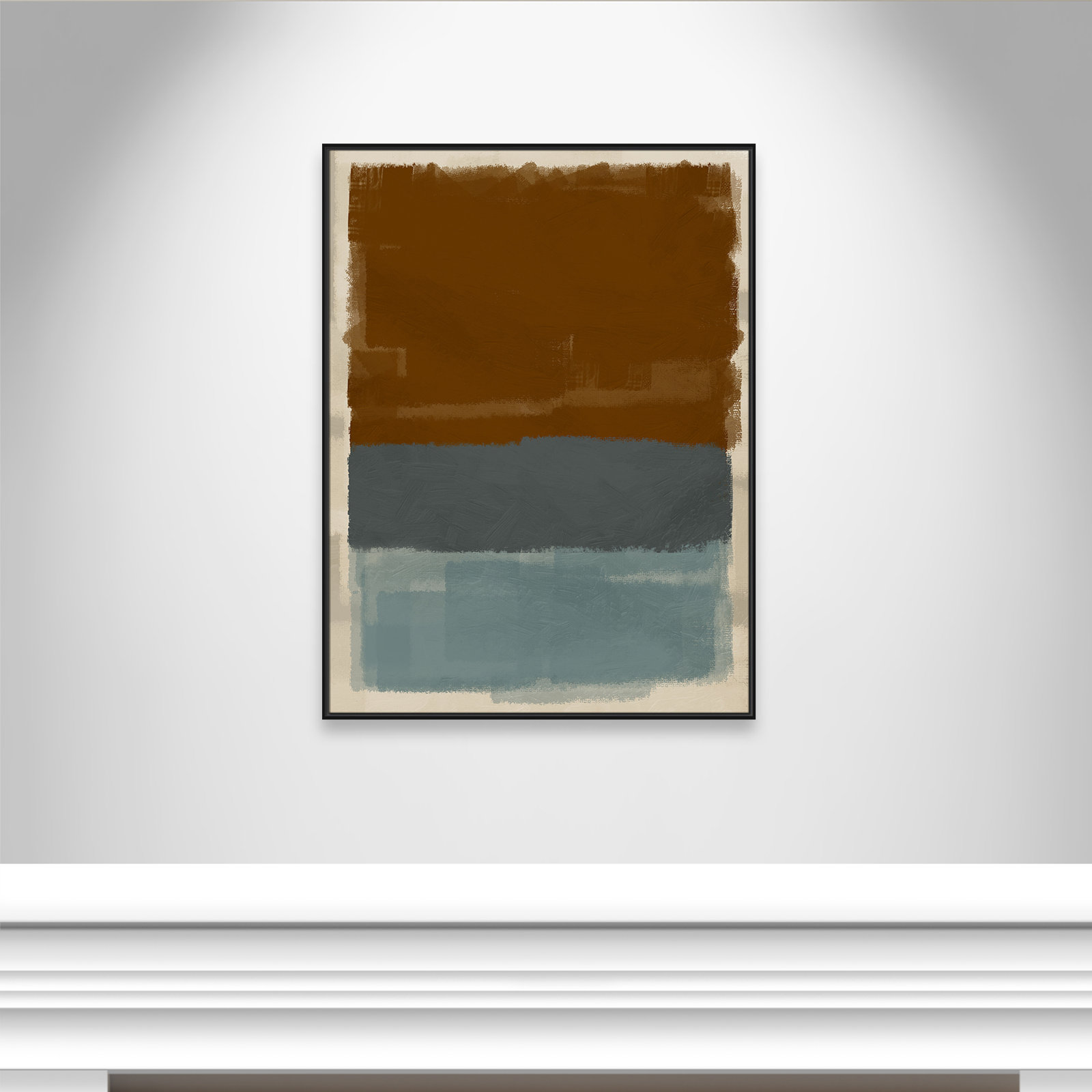 Turbulent Honesty Print by Marcus Prime, 37.5'' W x 49.5'' H, Black Floater