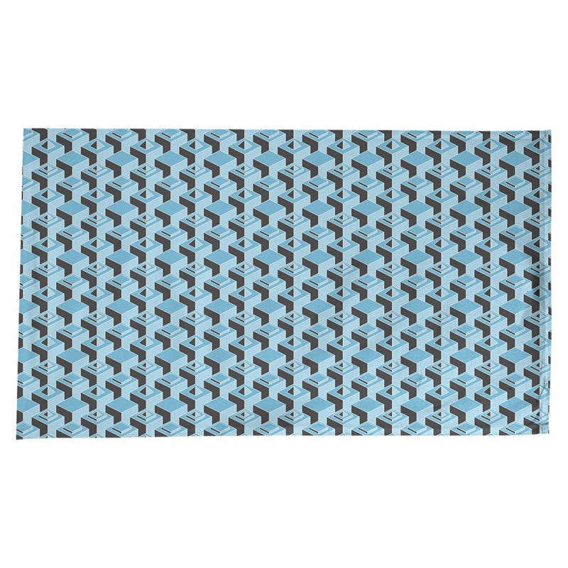 Nappe de gratte-ciels classiques, Sarcelle / Noir
