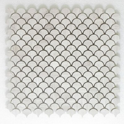 Lanterna 11"" x 12"" Glass Fish Scale Mosaic Wall & Floor Tile -  Stone & Tile Shoppe, SSHLNEW9168