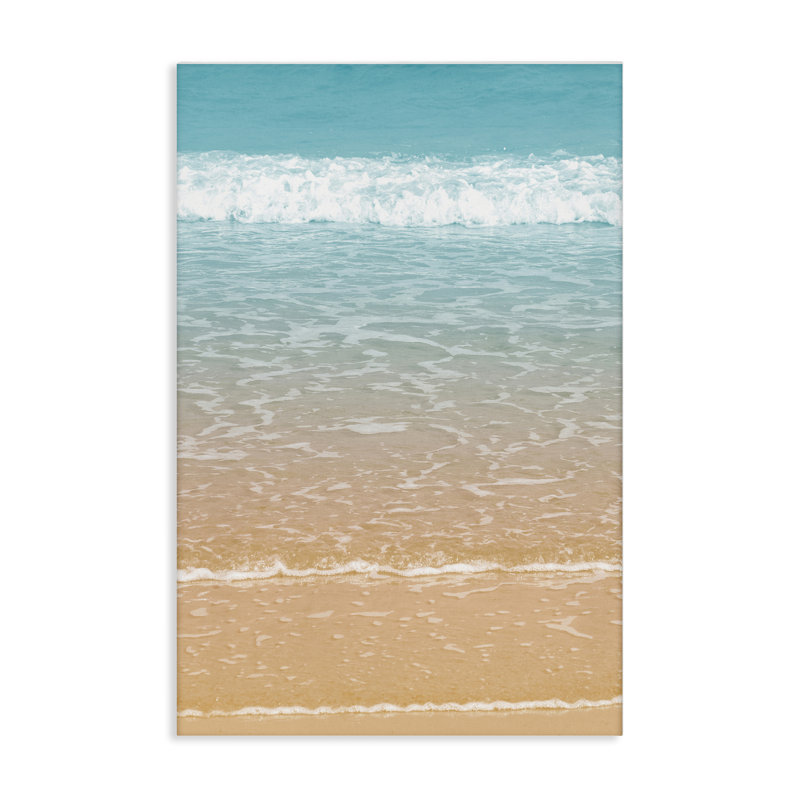 Art mural sur toile Clear Waters Shore par Nataly White, H 16 po x l 24 po