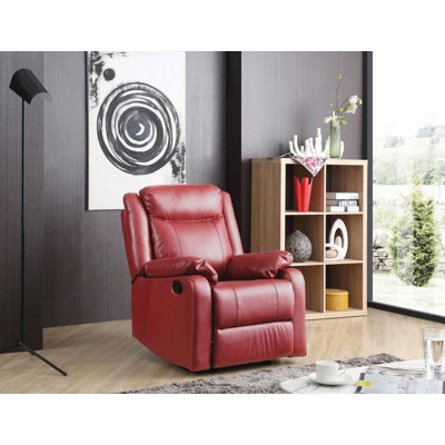 Fauteuil inclinable Ward, rouge