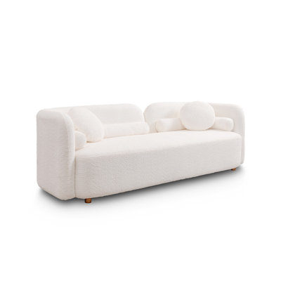 Canapé de luxe moderne et luxueux pour le salon, canapé rembourré Boucle pour le bureau personnel d'un appartement, 3 places