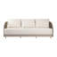 Ensemble de chaises pivotantes pour 5 personnes avec coussins Sunbrella Malibu