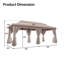 Pavillon de jardin en acier-103961162