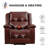 Daphnie 38.2" W Genuine Leather Power Lift Assist Recliner with Massage Heating-856596667