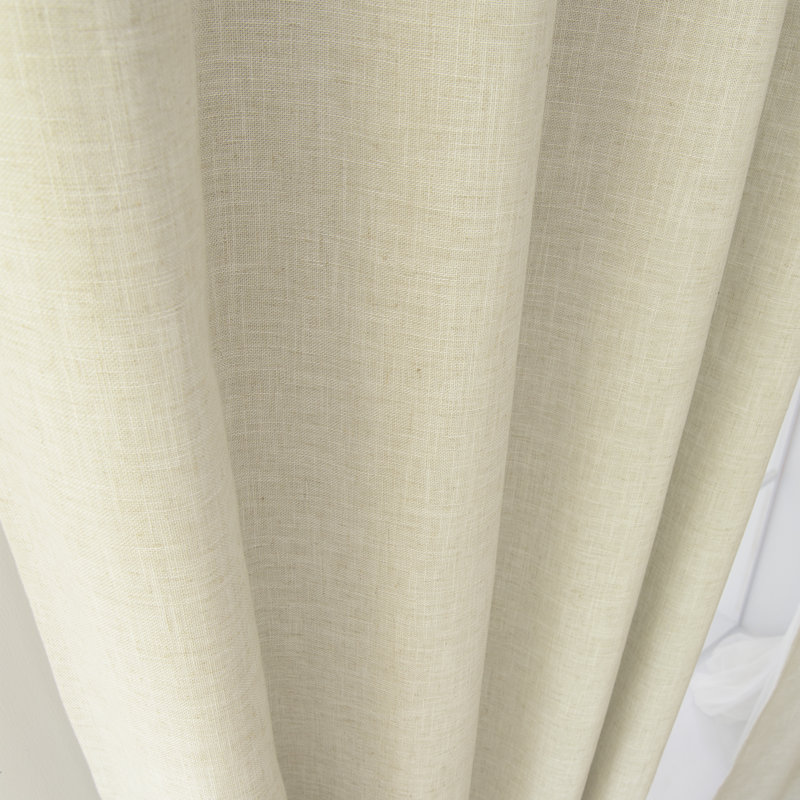 Mendelsohn Polyester Blackout Grommet Curtain Panel , Natural