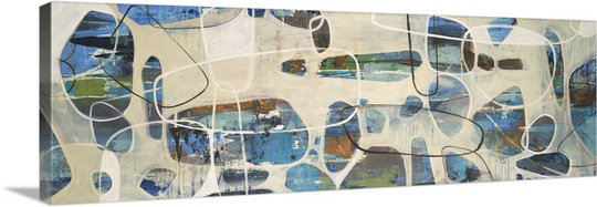«Brodric Flintstones» par Liz Jardine, reproduction d'art sur toile, H 12 po x l 36 po x P 1,25 po