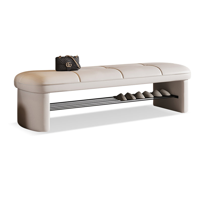 Banc rembourré, Beige