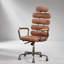 Fauteuil de bureau Calan Vintage Whiskey en cuir pleine fleur avec fonction massage par vibrations à 7 points et inclinaison-810677906
