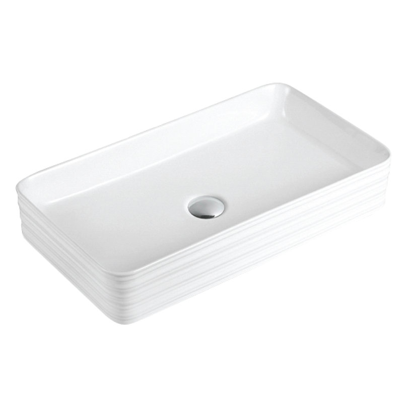 Karran Valera 27 In. Vitreous China Rectangular Vessel Bathroom Sink