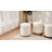 Teddy Fleece Round Ottoman With Stroage-1319613780
