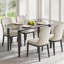Stone Top Metal Base Dining Table-266395578