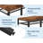 Modern Dining Table Set for 4, Kitchen Table for 4 with Chairs &Storage Bench,47 "Rectangular Dining Room Set with Bench,4 Piece Kitchen Table Set for Small Space/Apartment(Brown)