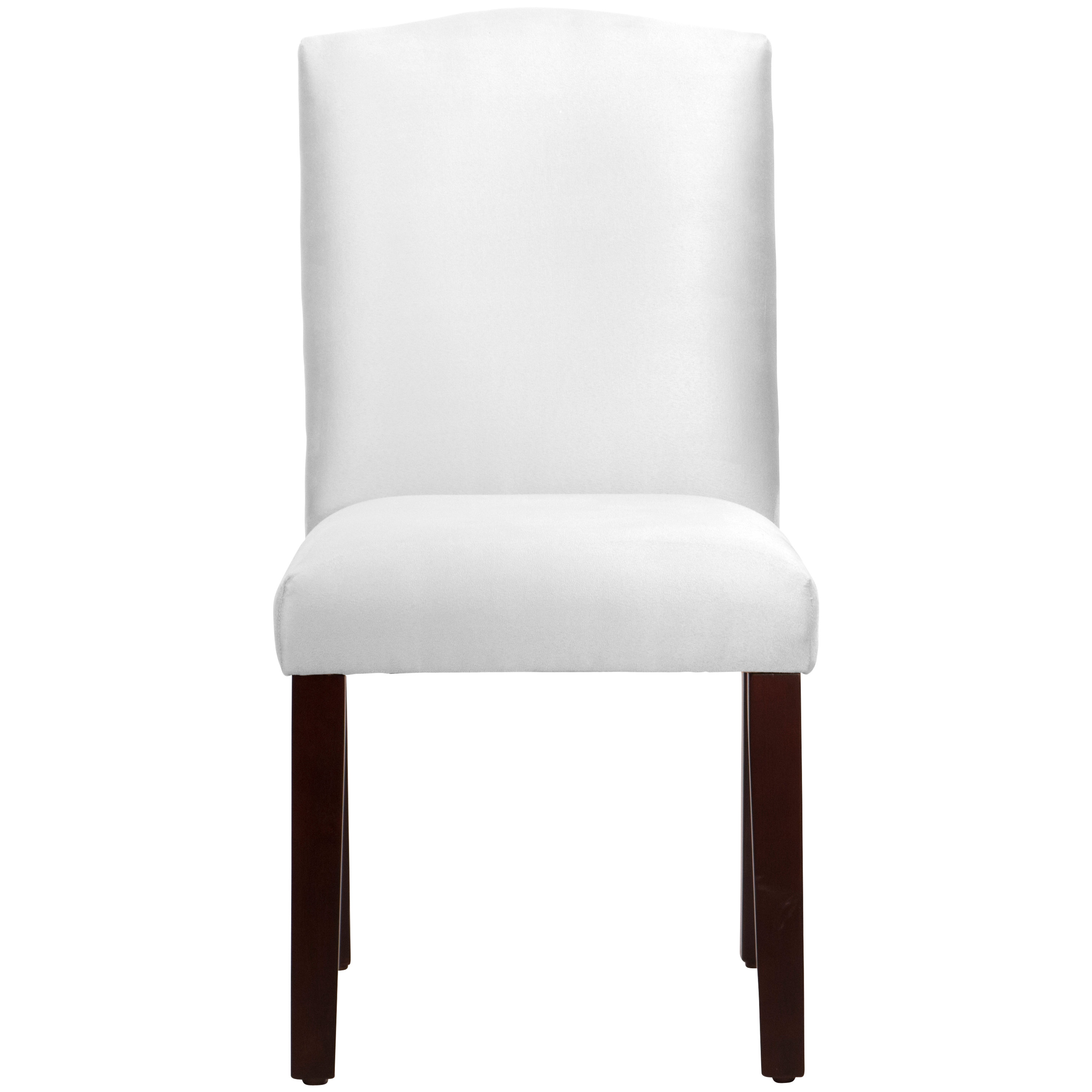 White suede dining online chairs