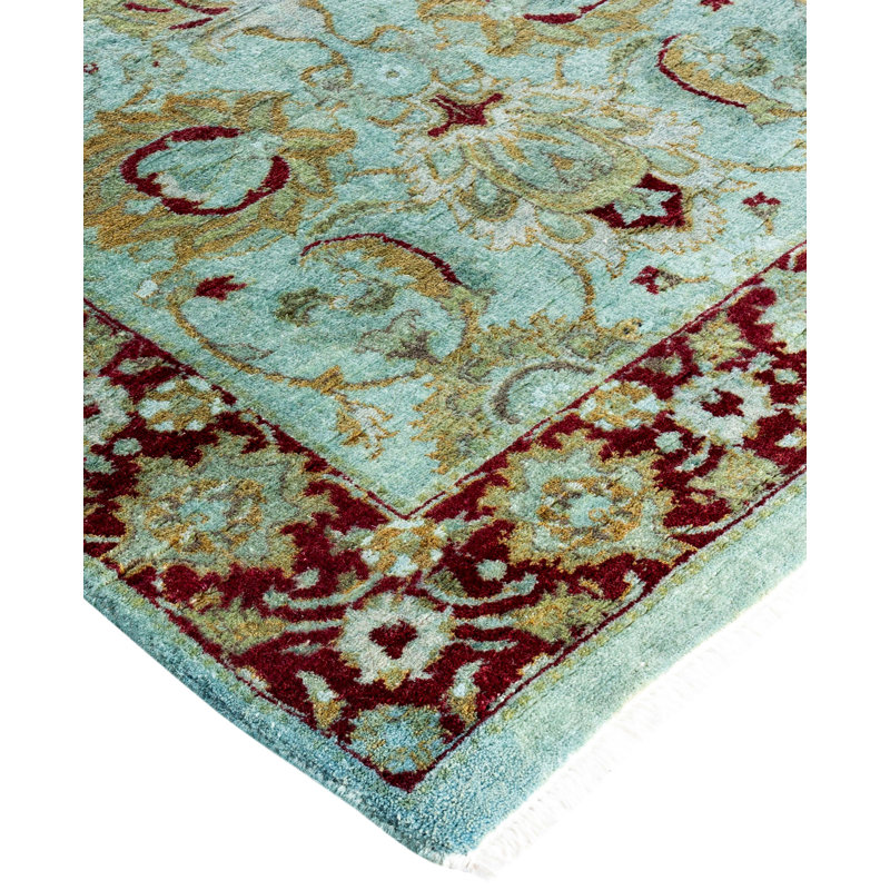 Overdyed One-of-a-Kind 2' 6" X 8' 5" Hand Knotted Area Rug
