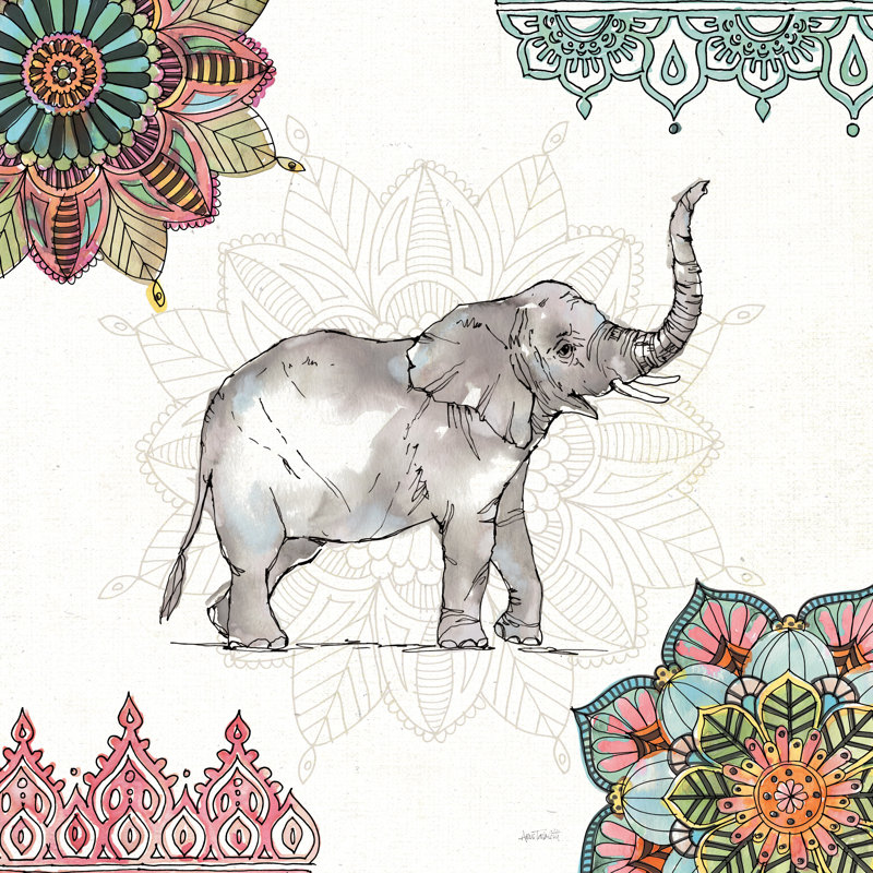 «Mandala Morning III» par Anne Tavoletti, impression sur toile non encadrée, H 20 po x l 20 po