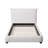 Upholstered Platform Bed With Linen Fabric Pillow-Back Headboard