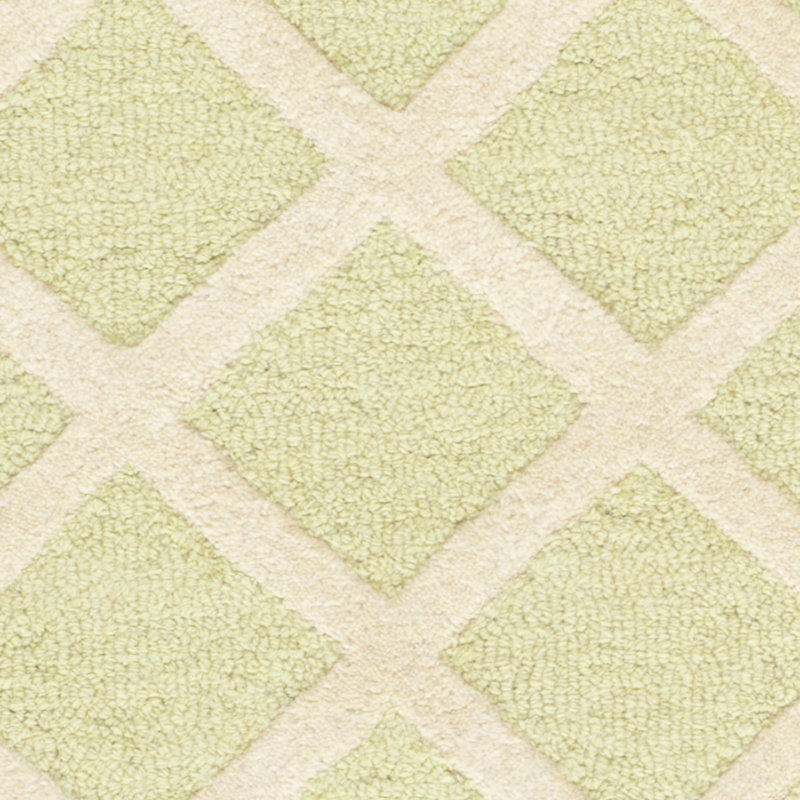 Sanyla Hand Tufted Wool Geometric Rug, Rectangle 6' x 9'