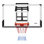 Panier de basketball mural, panier de basketball extérieur pour PC de 54 pouces avec réglage de la manivelle, panneau arrière épaissi de 0,11 pouce, conception classique de panier de basketball, utilisation intérieure et extérieure