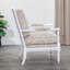 Fauteuil Spindle, finition blanche, tissu cachemire taupe-225537466-225537467