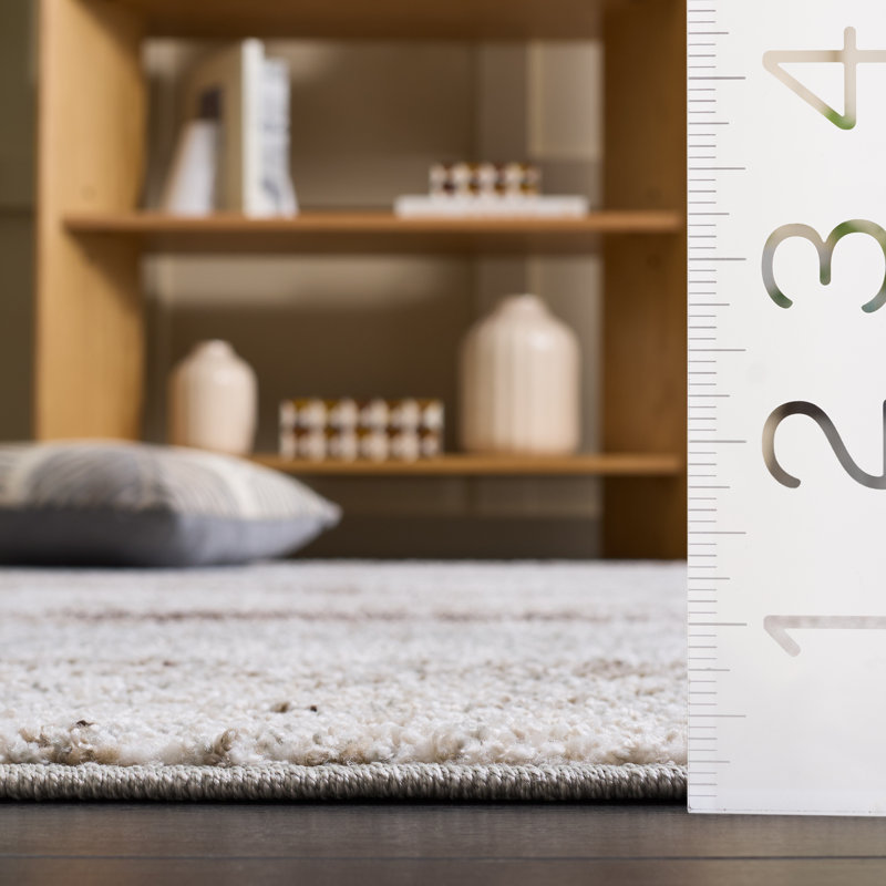 Wave Performance Abstract Indoor Rug, Square 6'7"