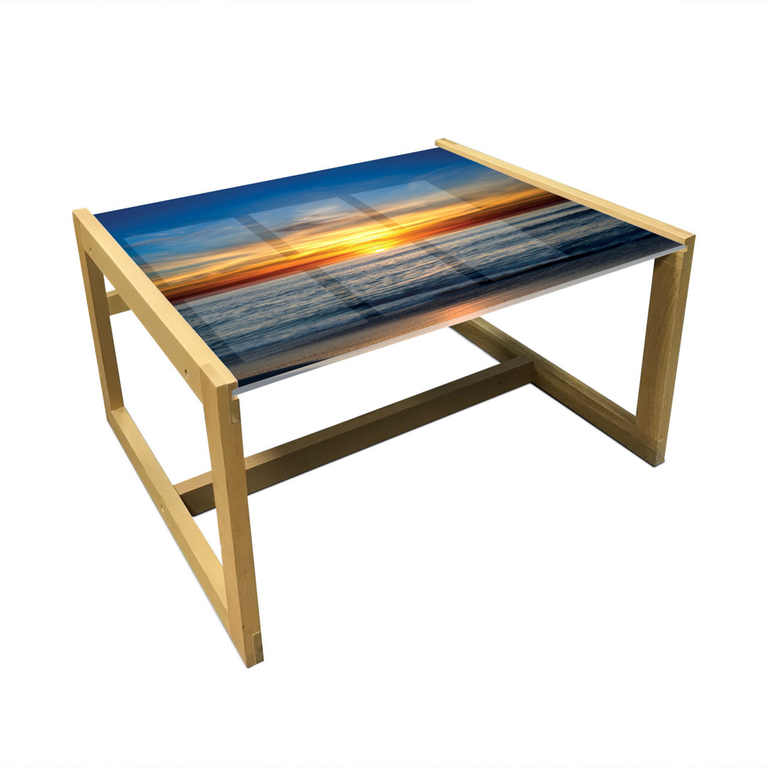 Couchtisch, Pacific California Sunset, Ozean, Orange Blue