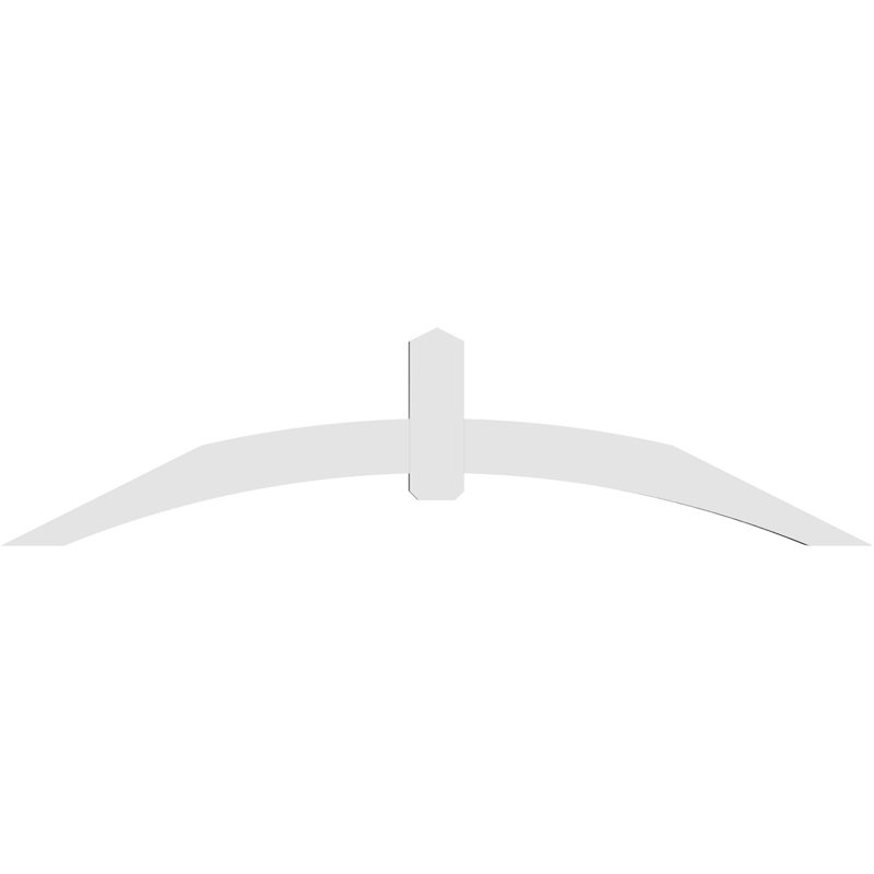 Support pour pignon en PVC Archdale, H 24 po x l 96 po (pas: 6/12), P 4 po x F 6 po