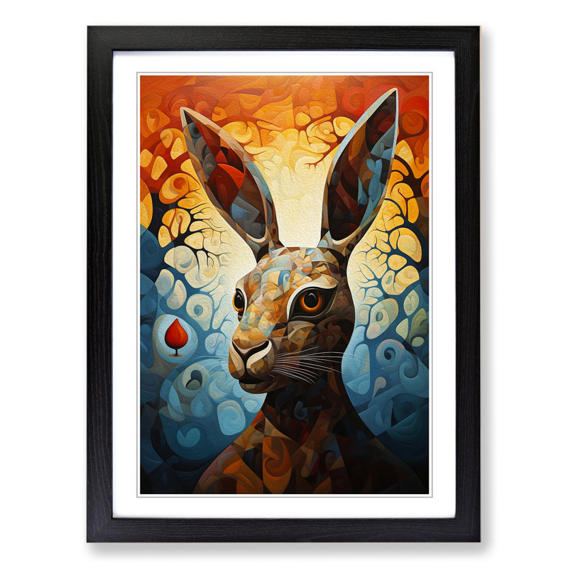 Hare Orphism Art - Framed Print