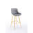 Amyris 30 inch Set of 2 Bar Stools,with Chrome Footrest Velvet Fabric Counter Stool Golden Leg Simple High Bar Stool-1403841615-1394994257