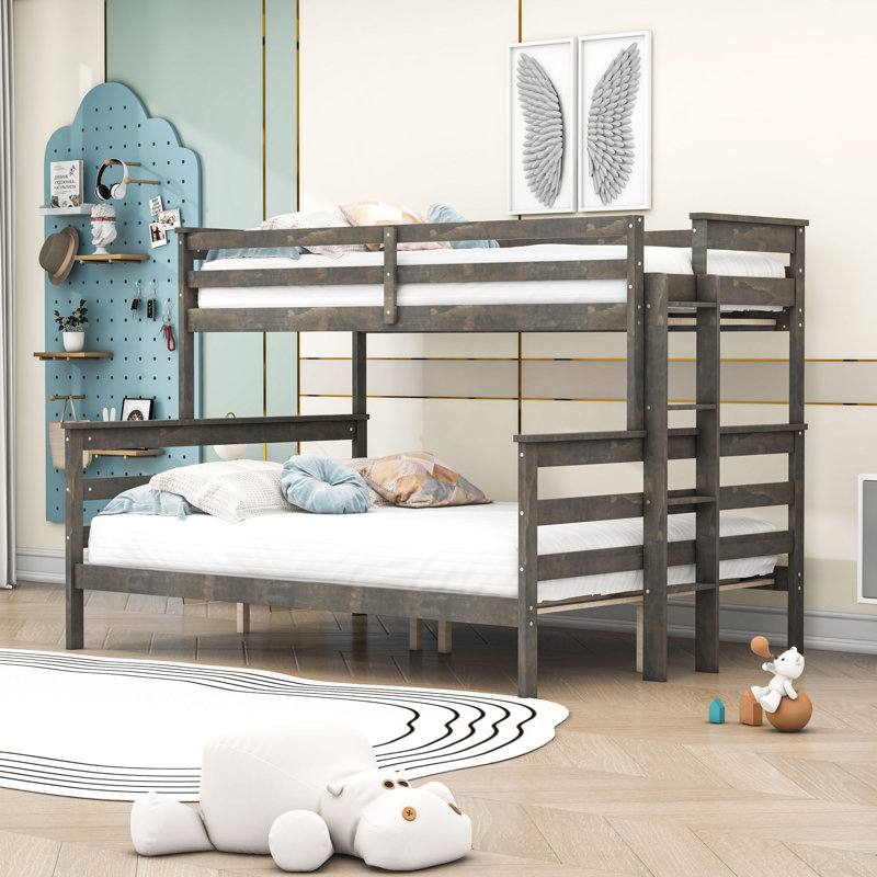 Lit superposé Jarie Kids, Simple TG sur grand, Blanc