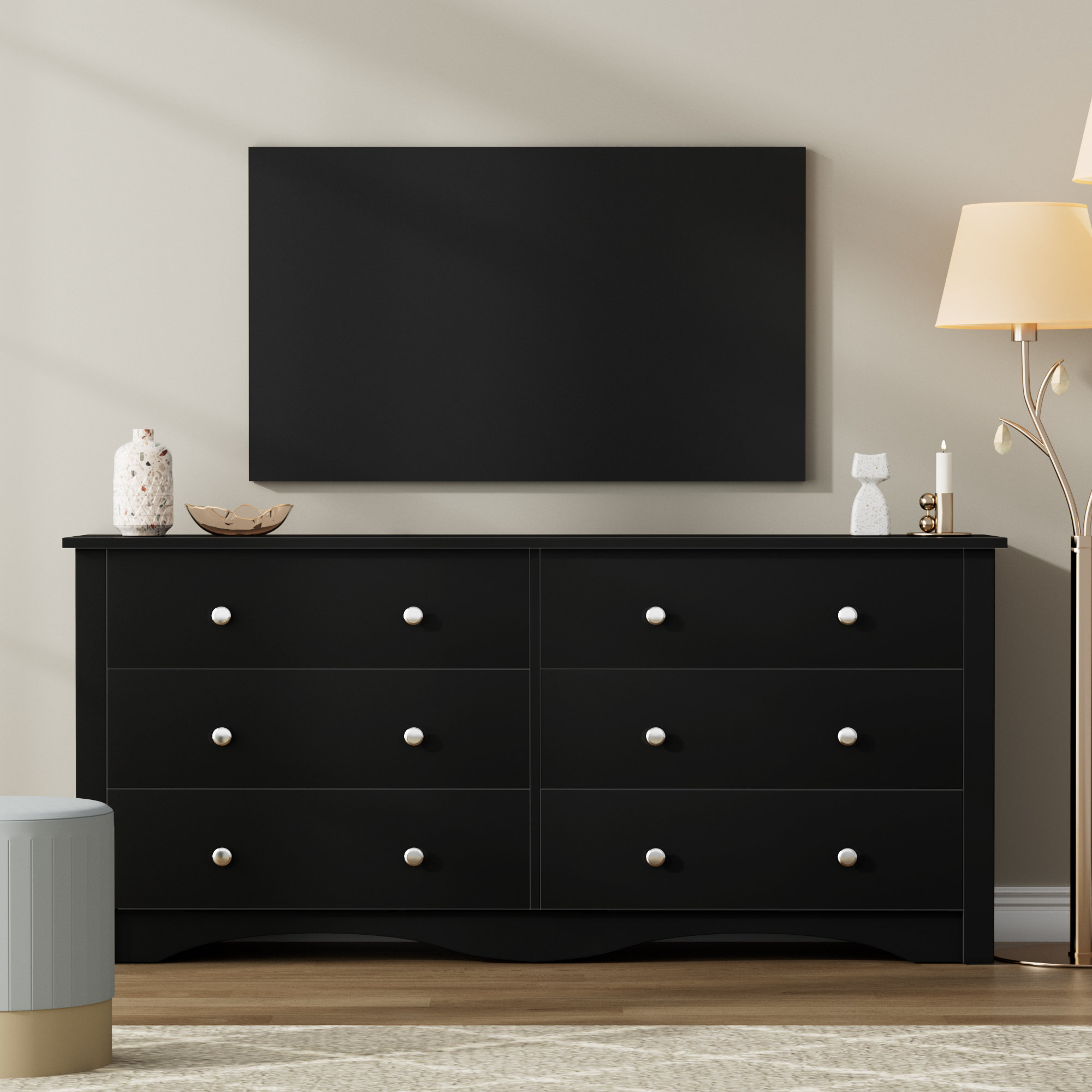 Lark Manor Angelynn 6-Drawer Double Dresser & Reviews - Wayfair Canada