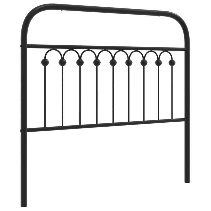 Headboard, 100cm H x 105cm W x 3cm D, Black