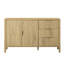 Buffet moderne à motif de vagues avec 3 tiroirs, grande armoire de rangement-1851668512