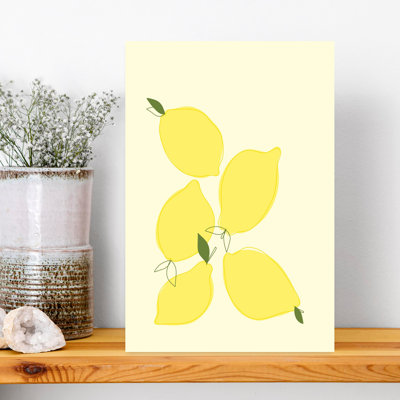 Lemon Harmony, art contemporain contemporain, paysage moderne