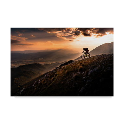 « coucher de soleil », reproduction de photo sur toile tendue