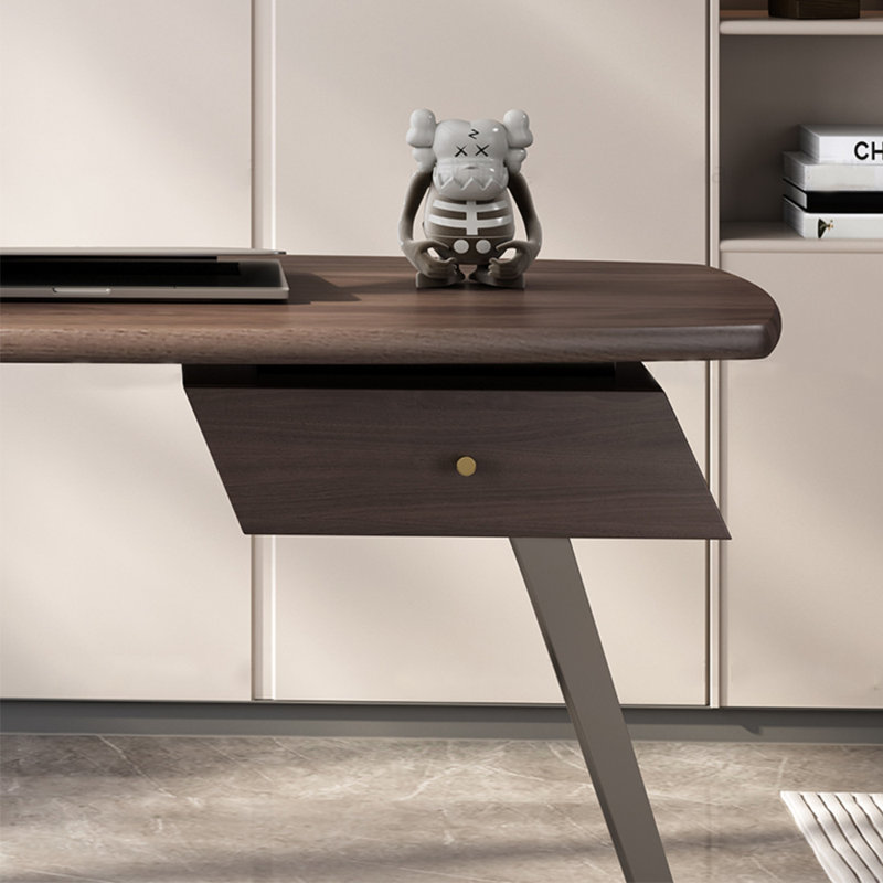 Bureau de style italien de luxe minimaliste, H 28,35 po x l 55,12 po x P 23,62 po