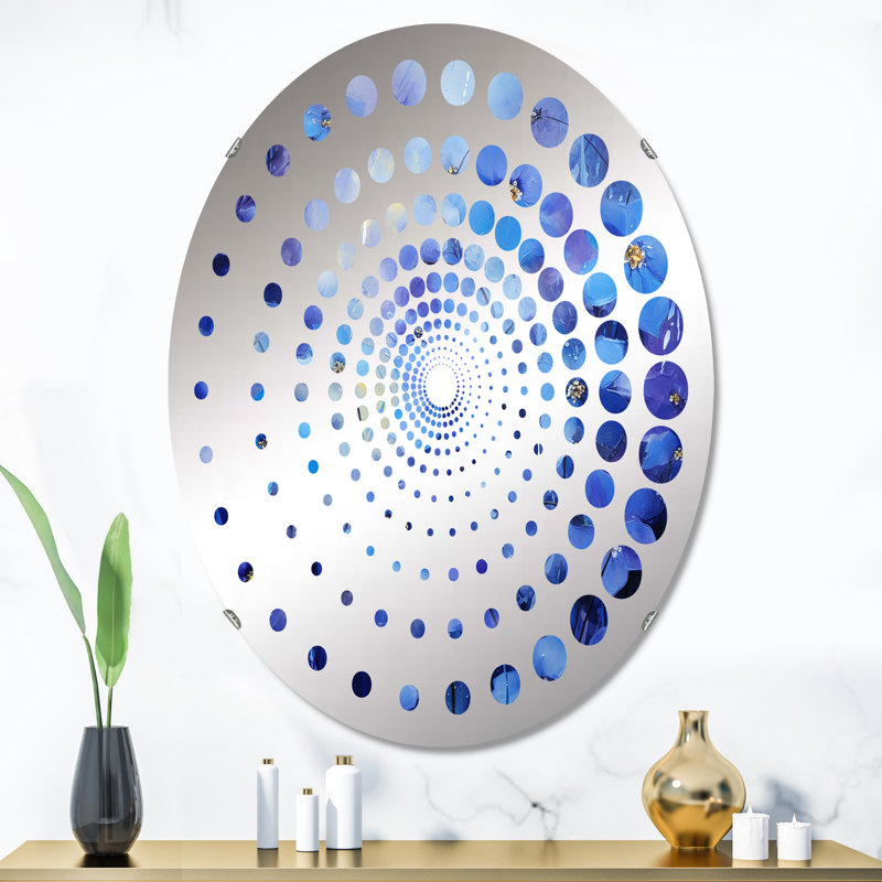 Miroir mural oval, L 24 po x H 36 po