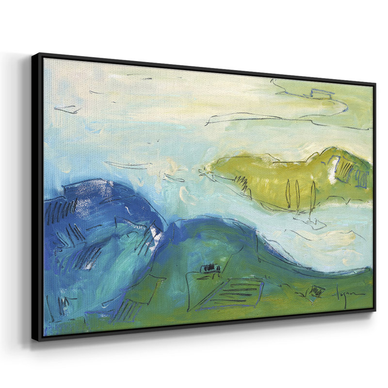Accouchement de grands rêves encadré sur toile, H 17 po x l 25 po x P 2 po, Noir