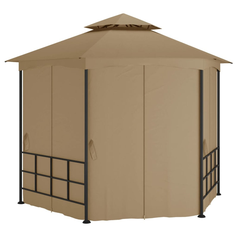 Terrytown 1.2 x 3.1m Steel Patio Gazebo, Taupe