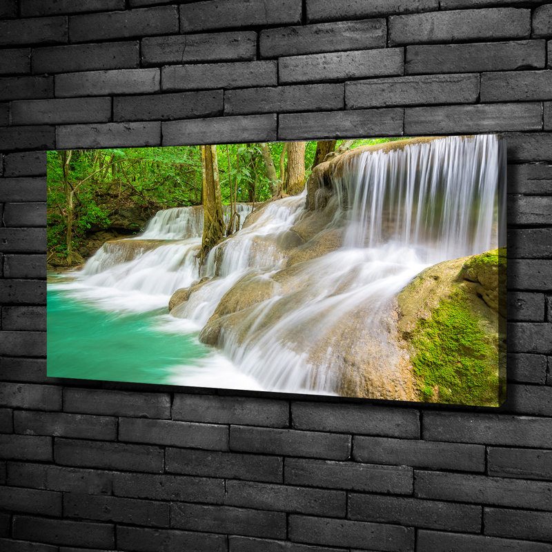Waterfalls 1 Piece Wrapped Canvas Wall Art