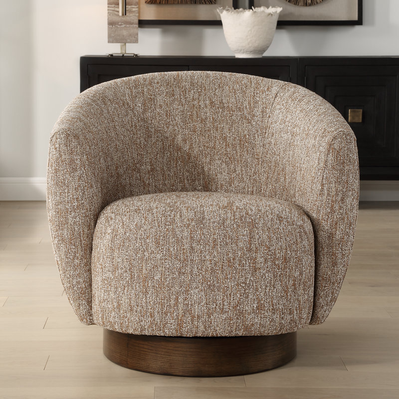 Chaise pivotante en tissu Nickson