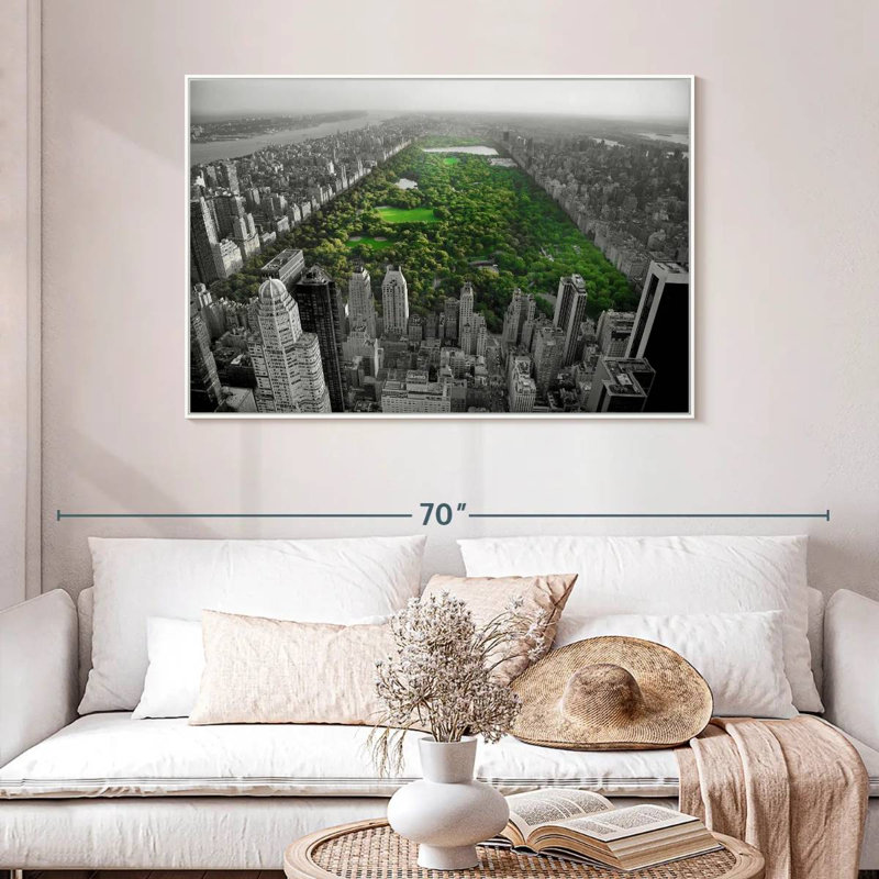 Central Park Pop, Floating Frame White, 46" X 31"