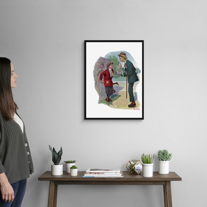 T'aint You, art mural sur toile, Cadre flottant noir, H 26 po x l 20 po x P 1,75 po