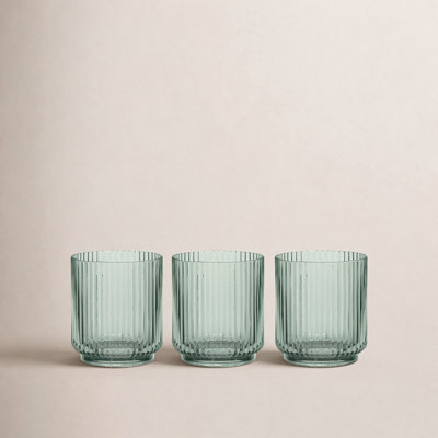 Laya Fluted Acrylic Low Tumbler Glass