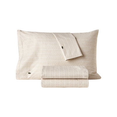 Lacoste Racquets 100% Cotton Percale Sheet Set