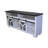 65.3" TV Stand With LED Light Strips And Iron Mesh Barn Door Y Decorative Strip Farmhouse, TV Stand-1714847389