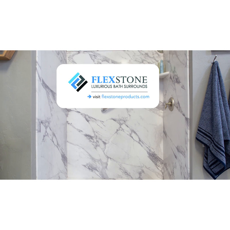 White Composite Mosaic Wall Accent Trim Kit