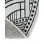 Tapis intérieur / extérieur en polypropylène géométrique tissé à la machine blanc / noir-88509615