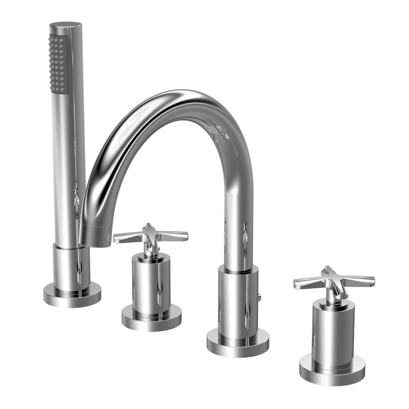 Deck Bath Shower Mixer Bath Filler with Diverter
