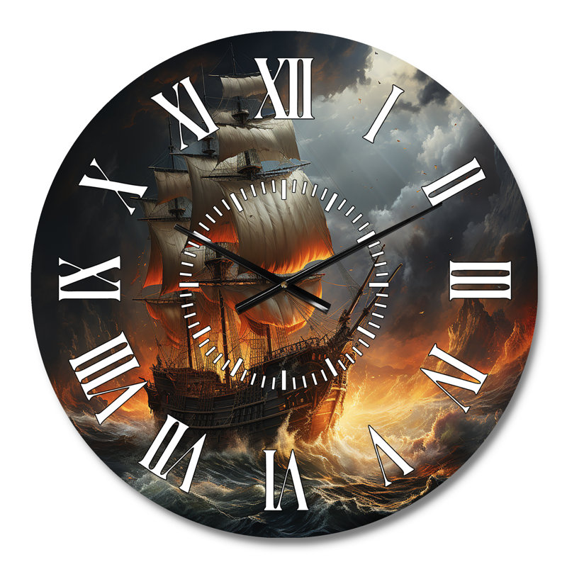 Horloge murale Stormy Seas, Médium